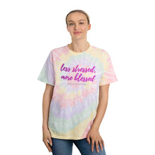 Load image into Gallery viewer, &quot;Less Stressed, More Blessed&quot; Tie-Dye Tee
